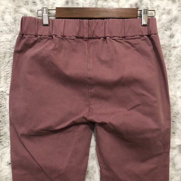 Soft Surroundings Colorful Metro Leggings Pants Jeans Pink Rose PS Button Ankle - Picture 3 of 11